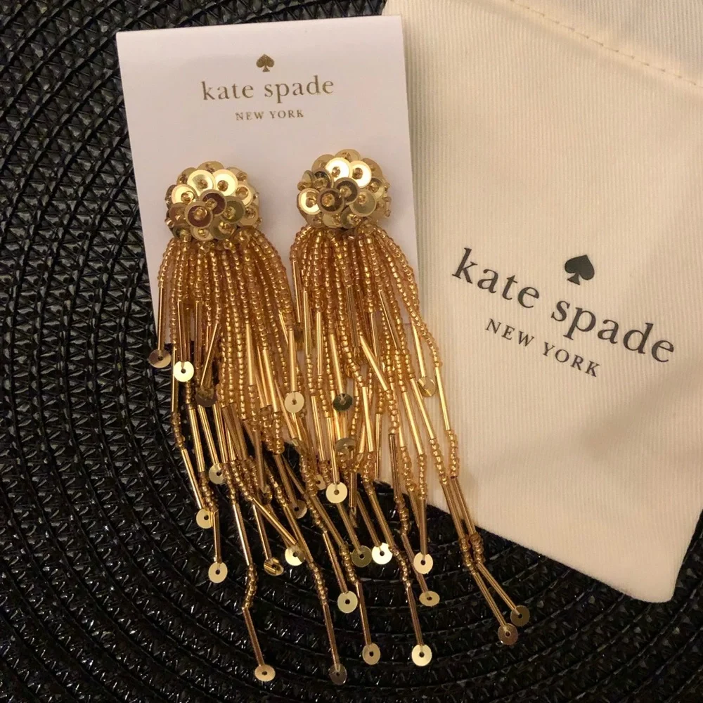 🆕 kate spade ♠️ Glitzville Beaded Tassel Earrings